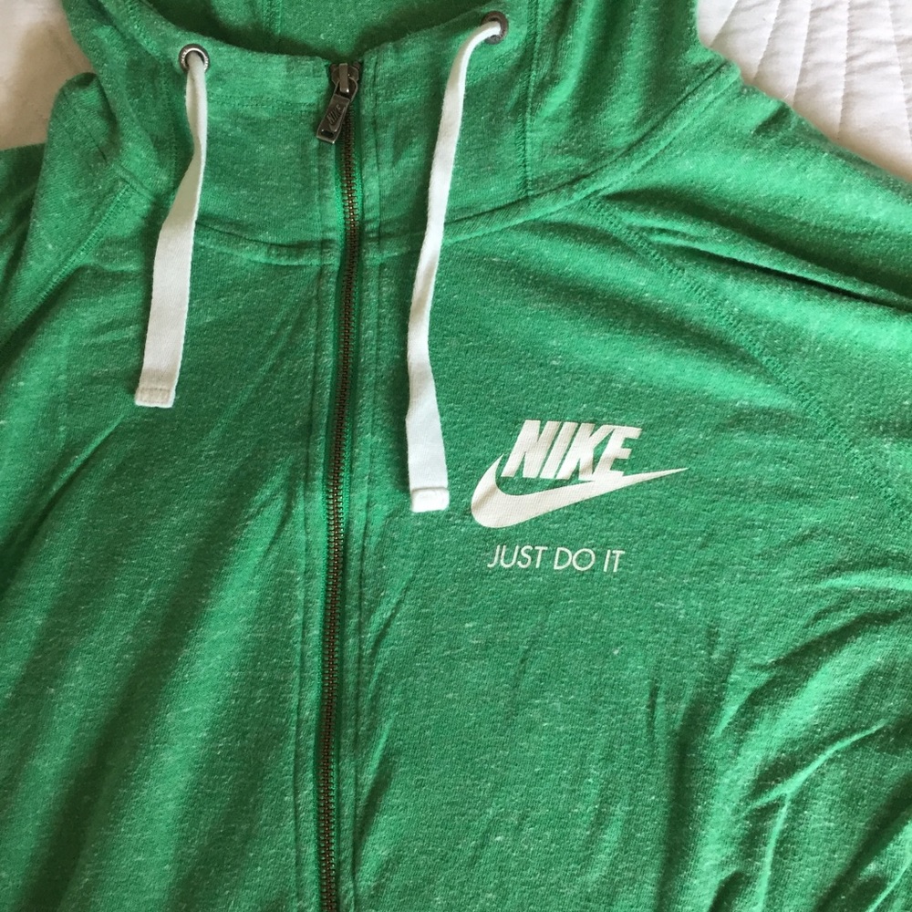 Nike Heathered Knit Zip Up Hoodie